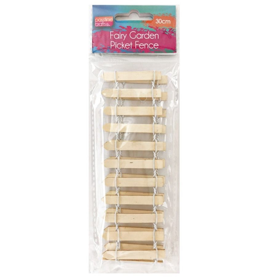 Craft Wood Picket Fence - Medium - Dollars and Sense