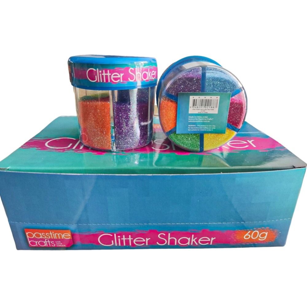 Glitter Shaker 6 Way - Pastel - Dollars and Sense