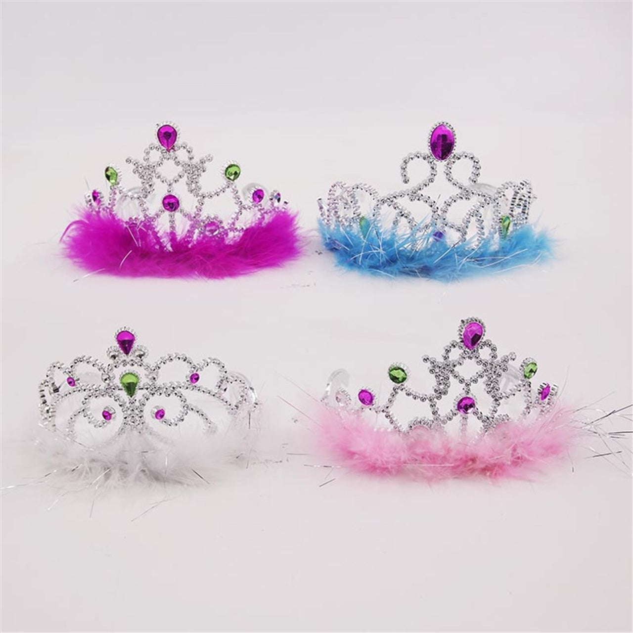 Princess Tiara with Fur - Assorted - Dollars and Sense