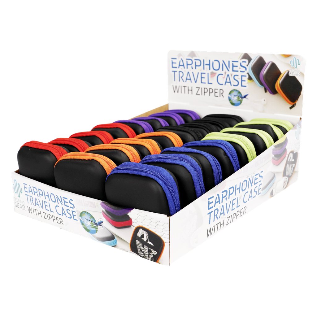 Earphone Travel Case - Zipper - Dollars and Sense