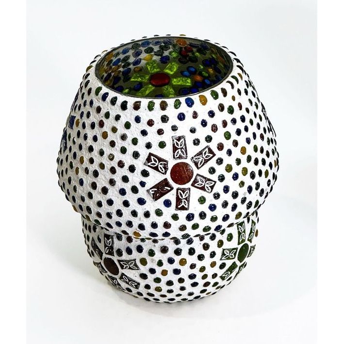 Glass Mosaic Mushroom Vase - Large - Dollars and Sense