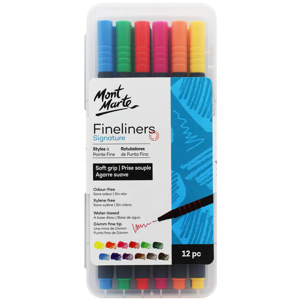 Mont Marte - Fineliner Marker Soft Grip - Dollars and Sense