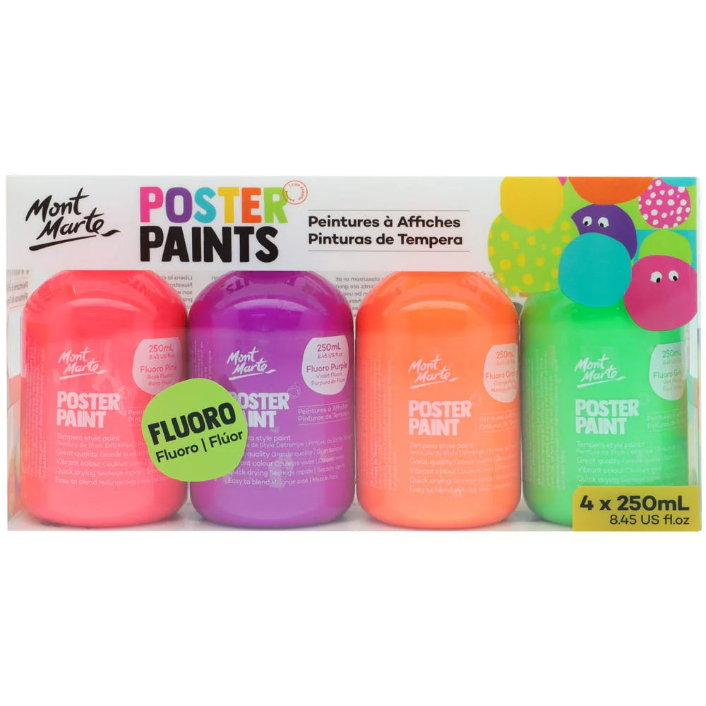 Mont Marte Poster Paint - Fluro - Dollars and Sense