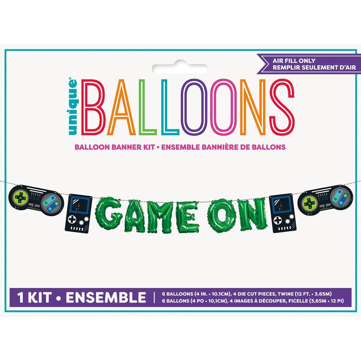 Gamer Birthday - Balloon Banner Kit - Dollars and Sense