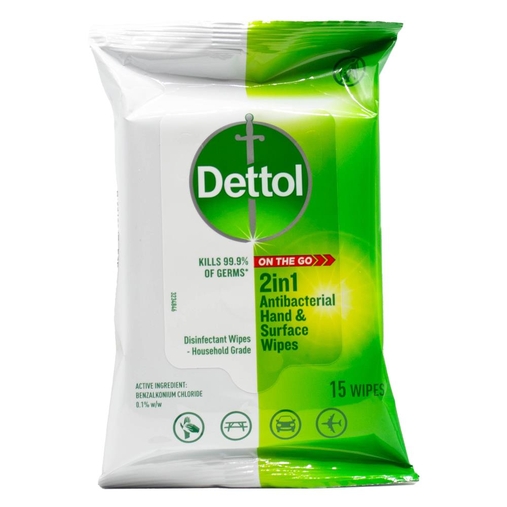 Dettol Antibacterial Wipes - Hand & Surface - Dollars and Sense