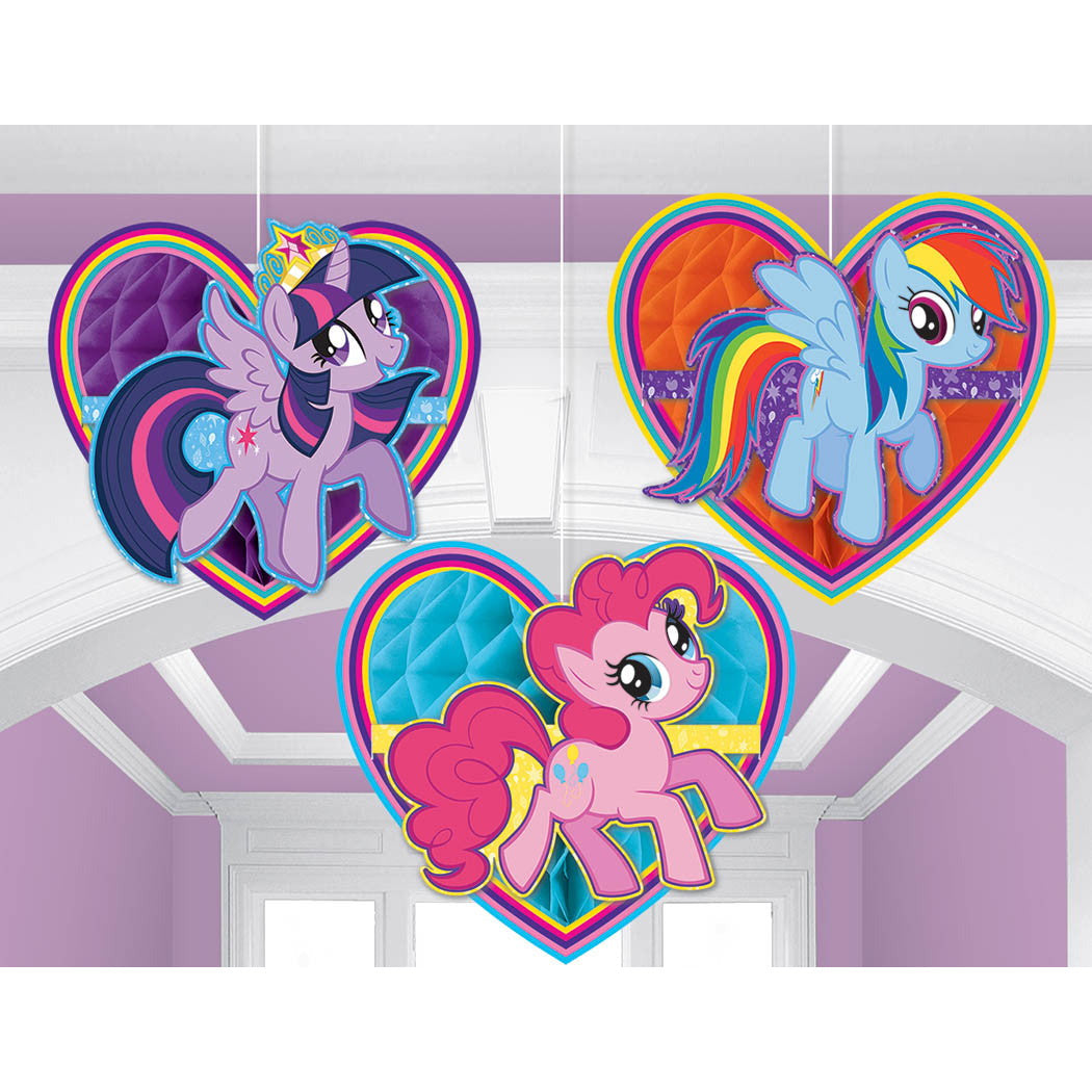 My Little Pony Friendship Honeycomb Decorations Tissue and Printed Paper - 3 Pack Default Title