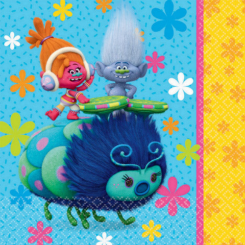 Trolls Lunch Napkins - 33x33cm 16 Pack Default Title