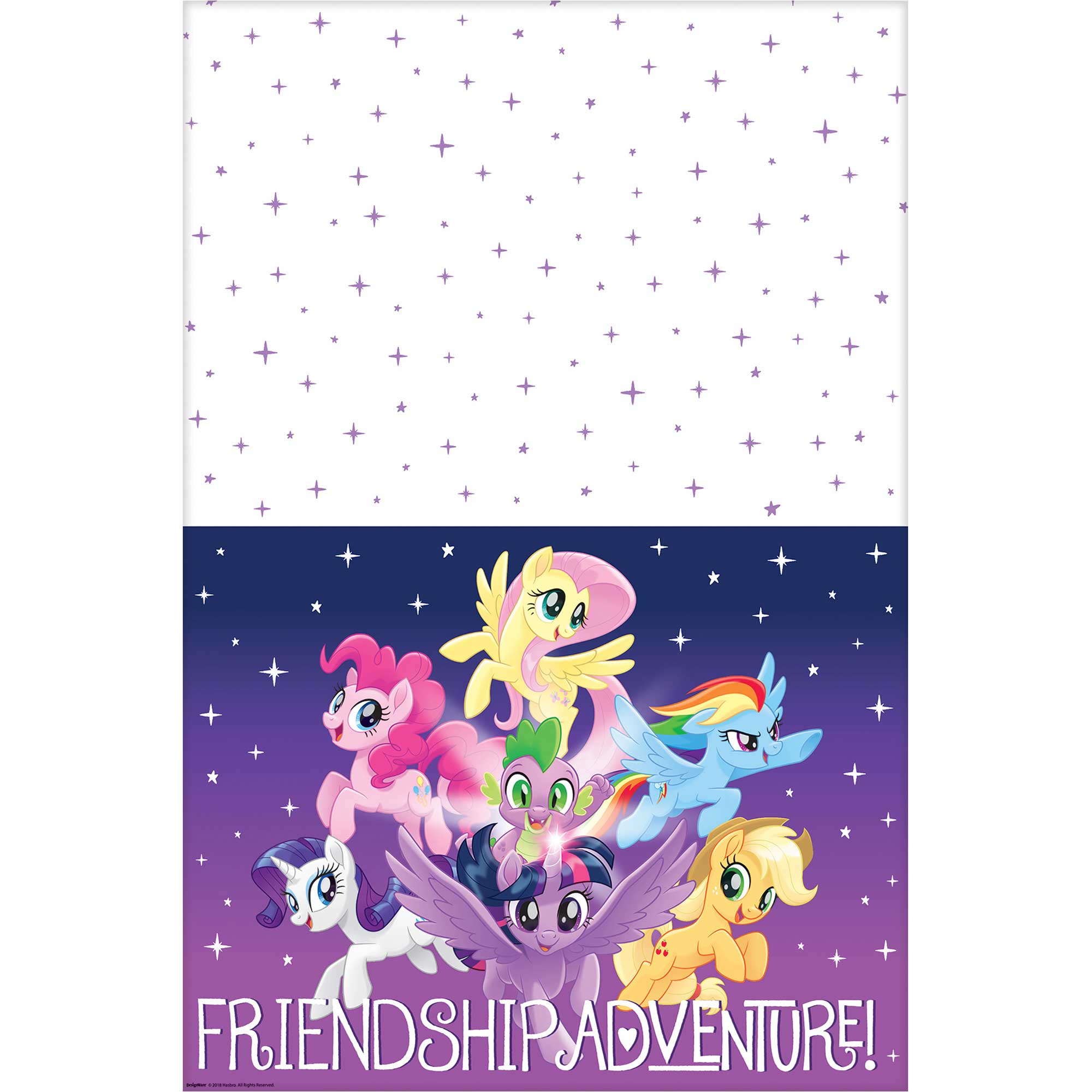 My Little Pony Friendship Adventures Plastic Tablecover - 1.37x2.43m Default Title
