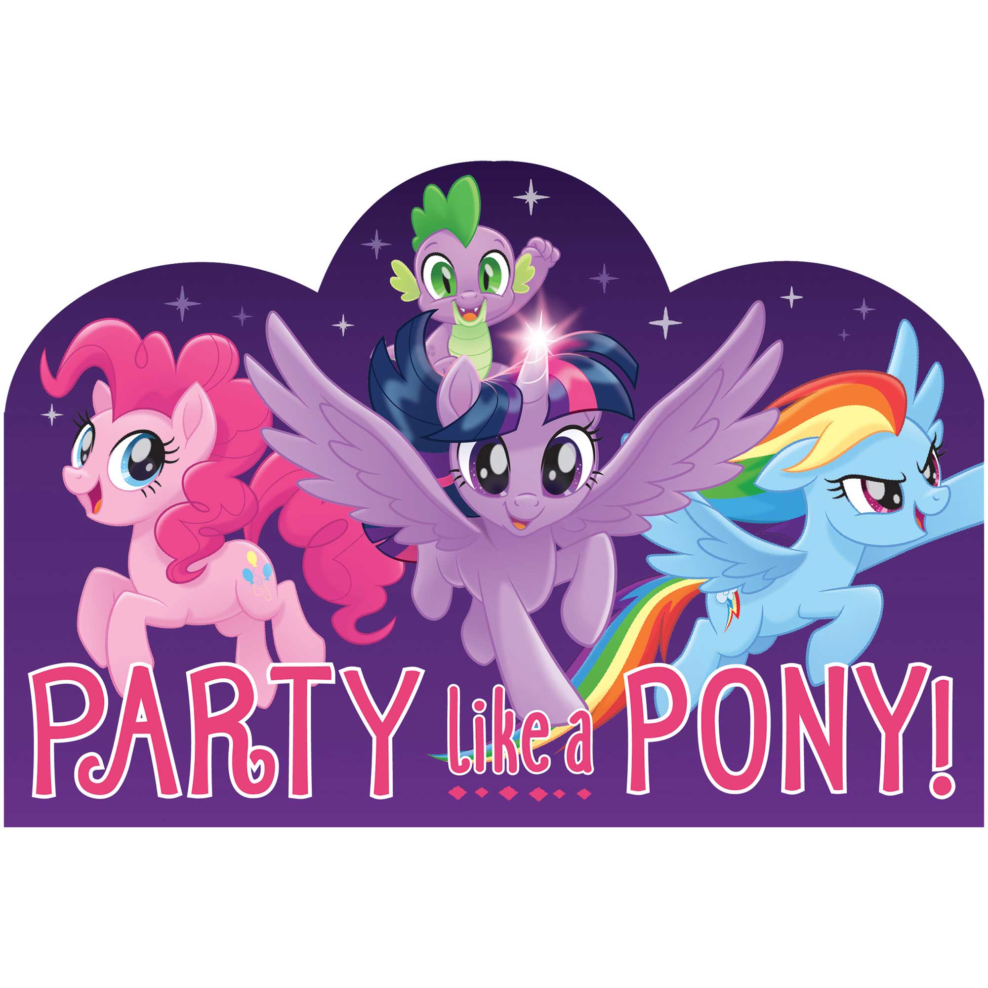 My Little Pony Friendship Adventures Postcard Invitations - 8 Pack Default Title