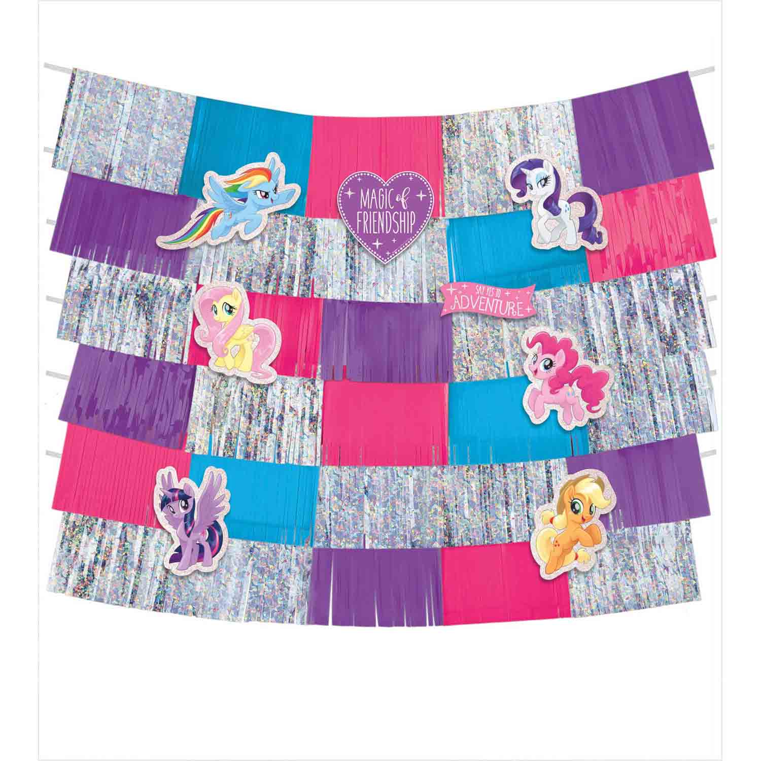 My Little Pony Friendship Adventures Deluxe Backdrop Decorating Kit - 1.5x1.5m 9 Pack Default Title