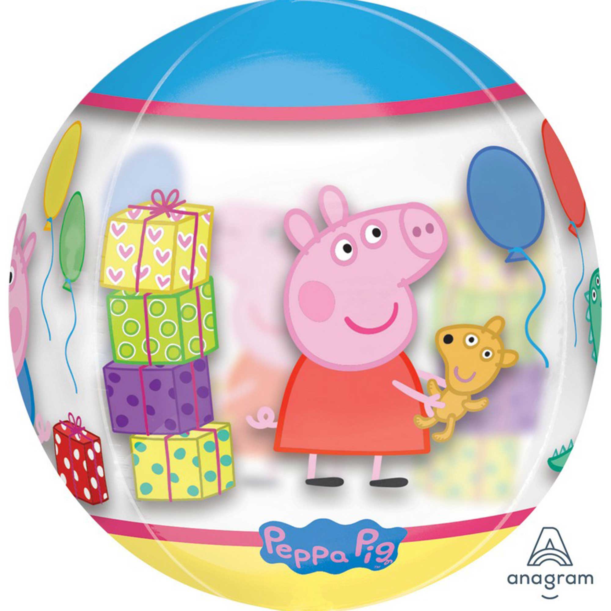 Peppa Pig Clear Balloon Orbz XL - 38x40cm Default Title