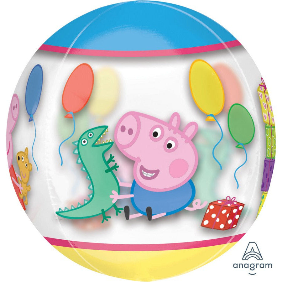 Peppa Pig Clear Balloon Orbz XL - 38x40cm Default Title