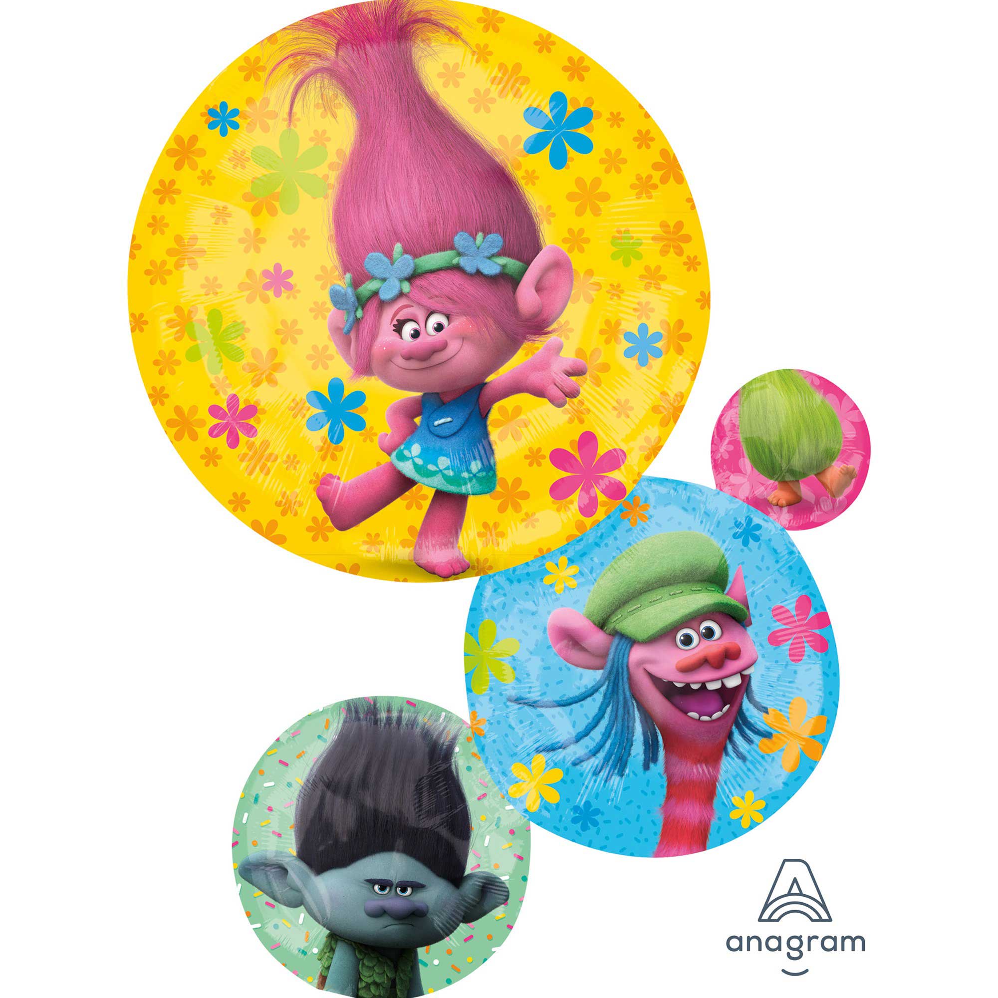 Trolls Foil Balloon SuperShape XL - 55x71cm Default Title