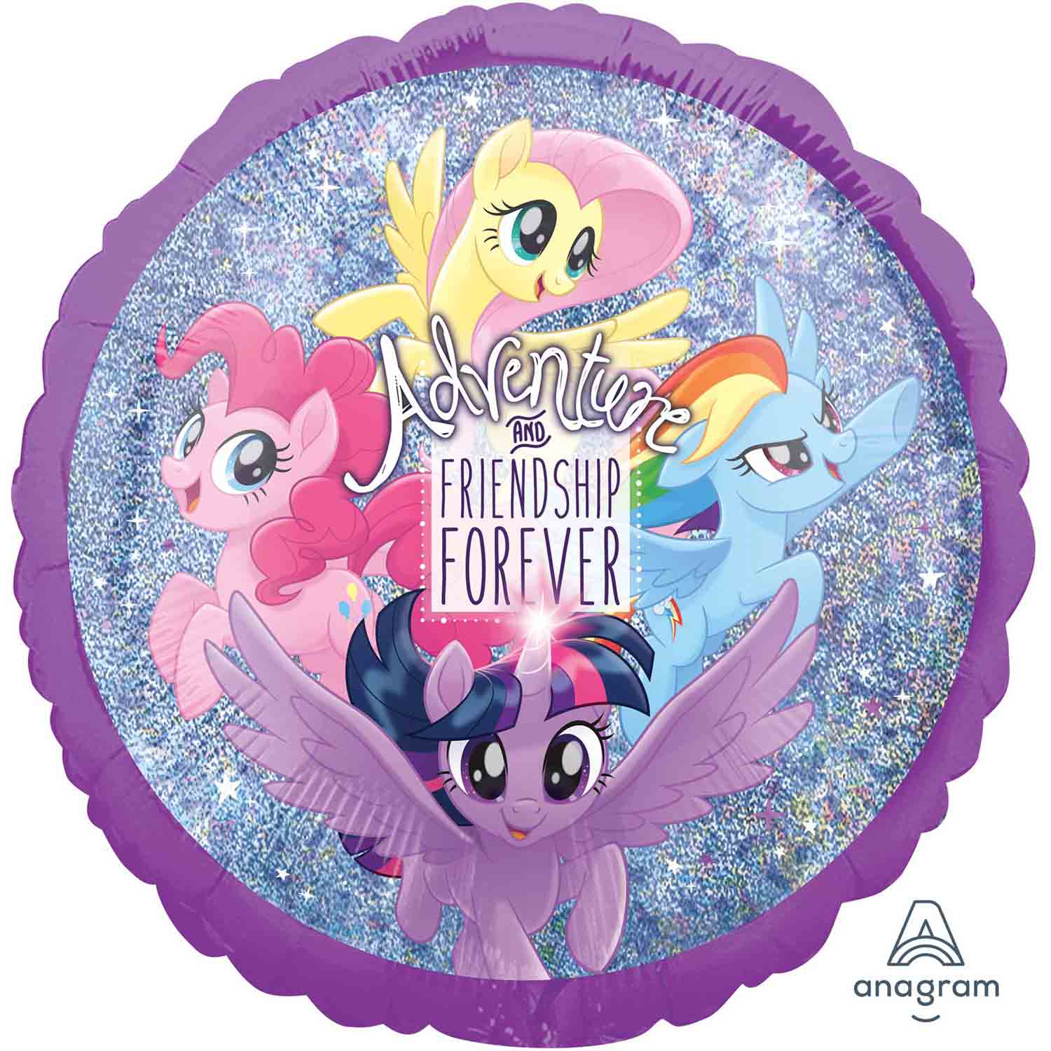 My Little Pony Friendship Adventures Foil Balloon Standard Holographic - 45cm Default Title