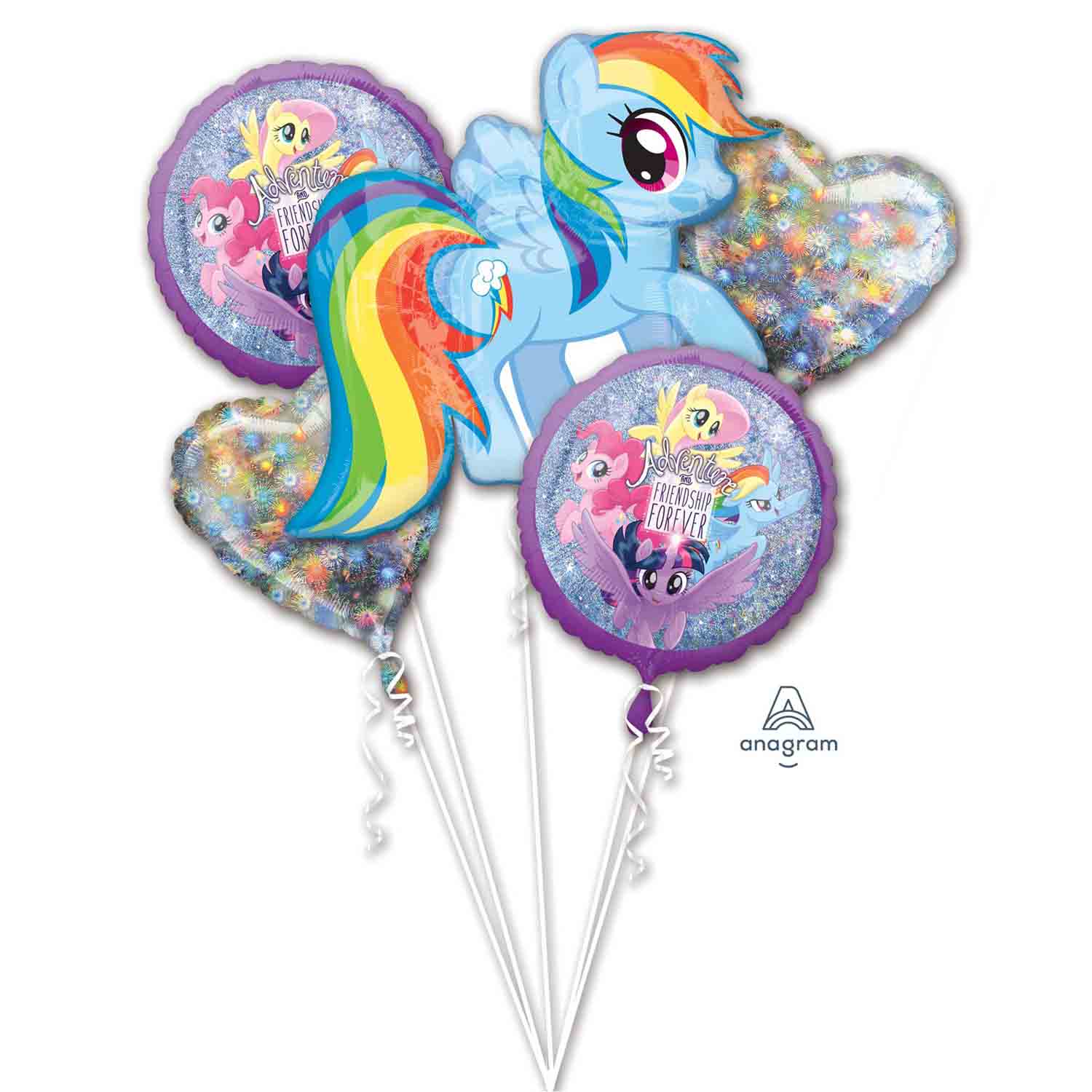 My Little Pony Friendship Adventures Foil Balloon Bouquet - 5 Pack Default Title