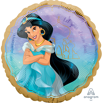 Disney Princess Aladdin Jasmine Once Upon A Time Foil Balloon Standard HX - 45cm Default Title