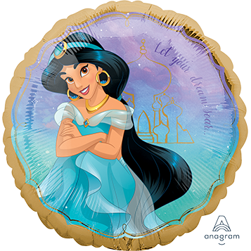 Disney Princess Aladdin Jasmine Once Upon A Time Foil Balloon Standard HX - 45cm Default Title