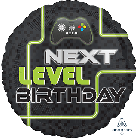 Gaming Level Up Next Level Birthday Foil Balloon Default Title