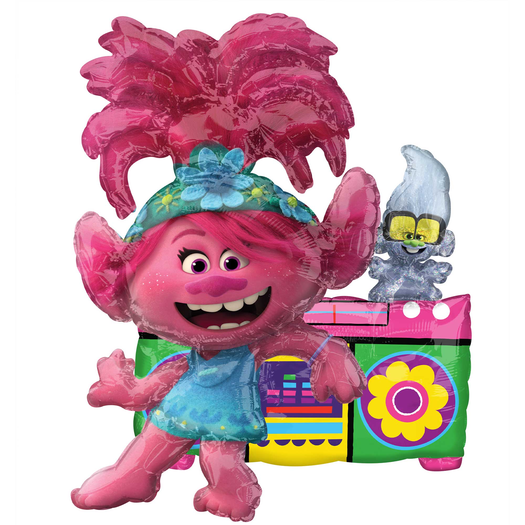 Trolls World Tour Poppy Foil Balloon CI Multi-Balloon - 45x58cm Default Title