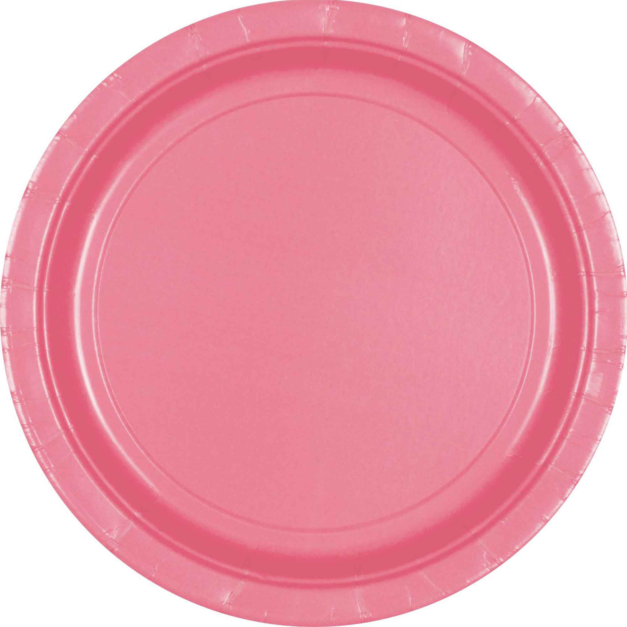 Round Paper Plates New Pink - 23cm 6 pack - Dollars and Sense