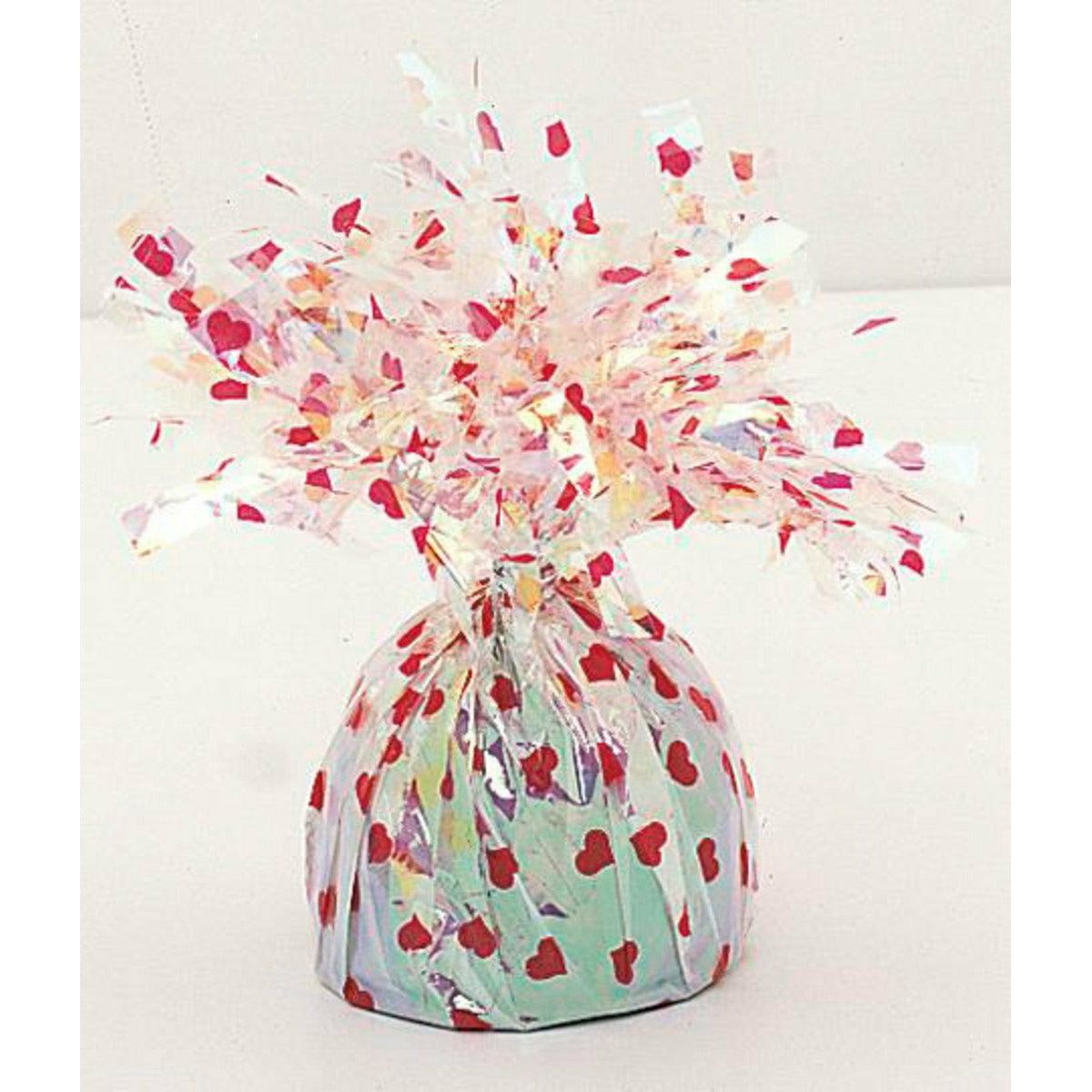 Hearts Foil Balloon Weight - Dollars and Sense