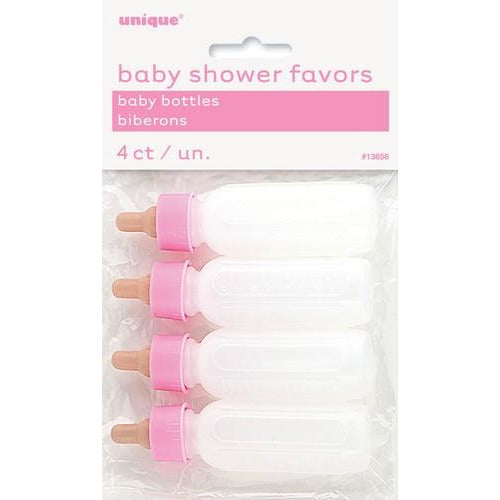4 Baby Bottles With Pink Top Default Title