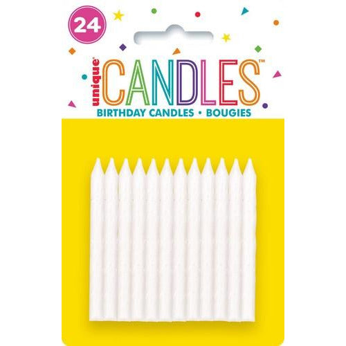 24 Iridescent With Glitter Spiral Candles Default Title