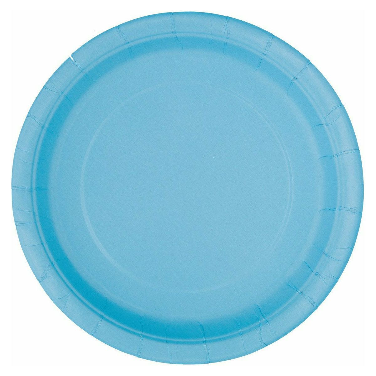 Powder Blue Paper Plates 18cm 8Pk - Dollars and Sense