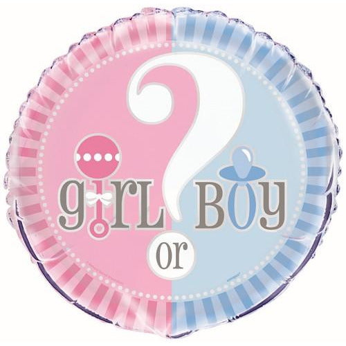 Baby Reveal Boy Or Girl 45cm (18) Foil Balloon Packaged