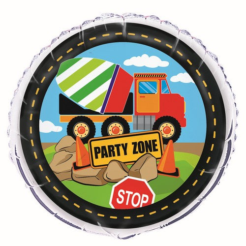 Construction Party 45cm (18) Foil Balloon Packaged