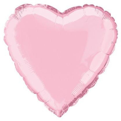 Pastel Pink Heart 45cm (18) Foil Balloon Packaged
