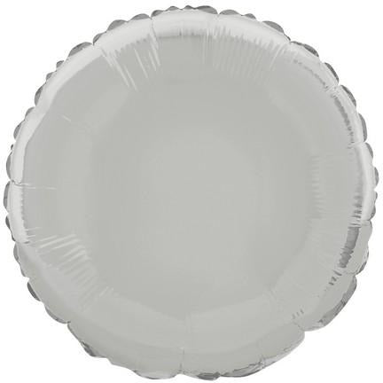 Silver Round 45cm (18) Foil Balloon Packaged