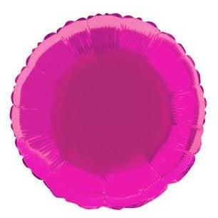 Hot Pink Round 45cm (18) Foil Balloon Packaged