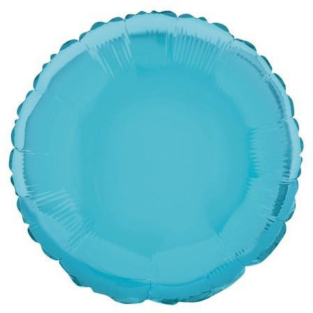 Baby Blue Round 45cm (18) Foil Balloon Packaged
