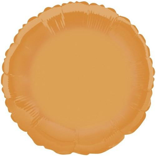 Orange Round 45cm (18) Foil Balloon Packaged
