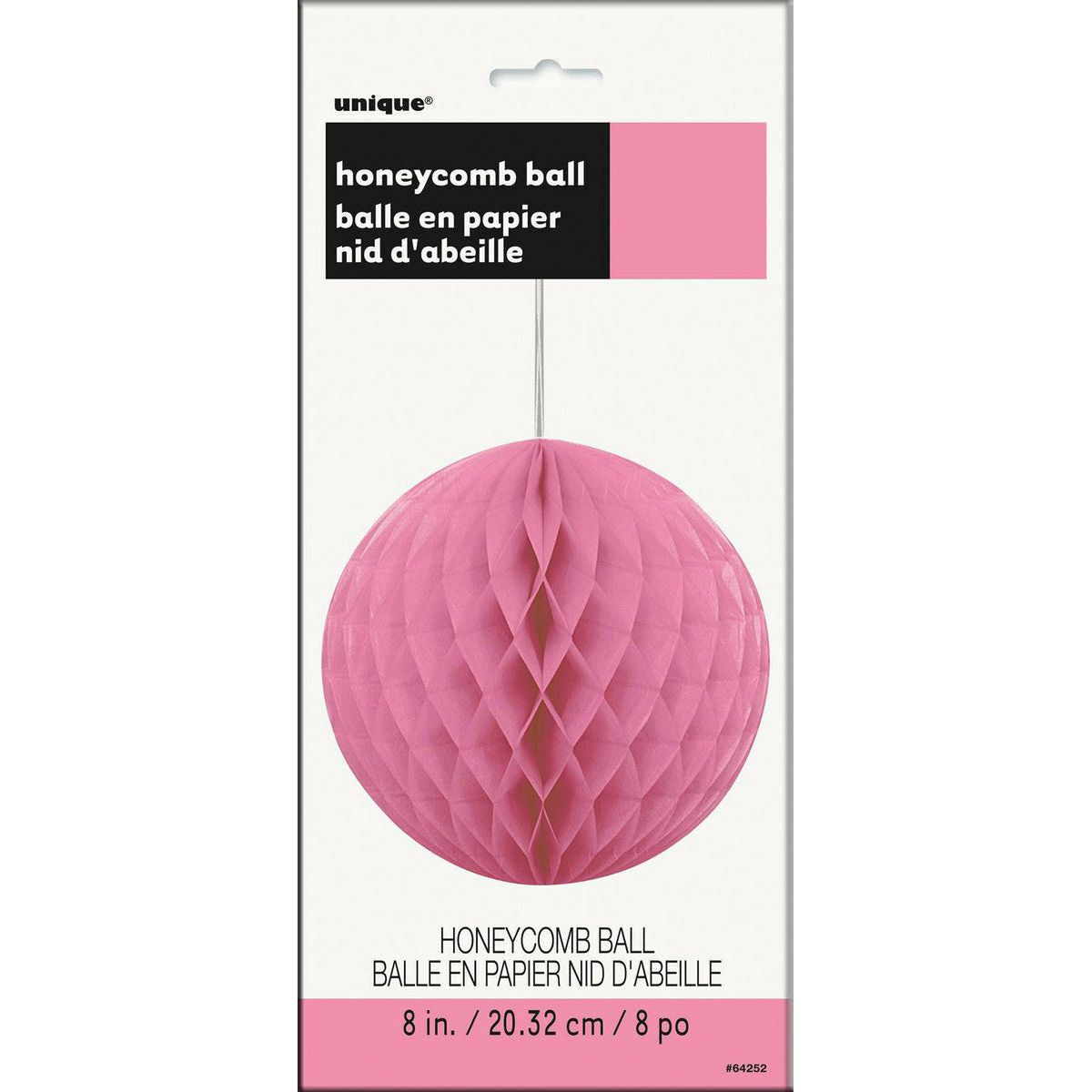 Honeycomb Ball Hot Pink - 20cm 1 Piece - Dollars and Sense