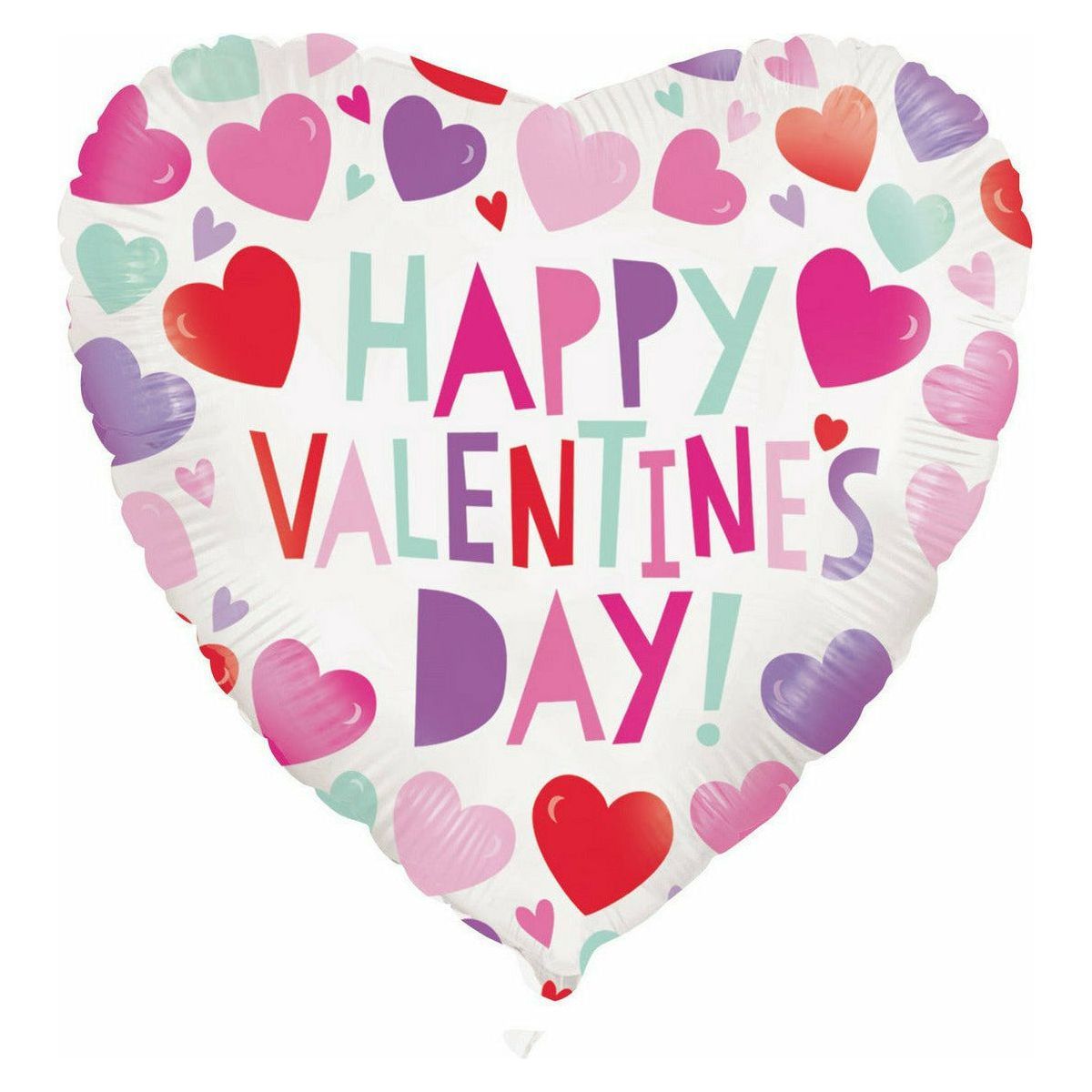 Smiling Hearts Foil Balloon Packaged - 45cm 1 Piece - Dollars and Sense