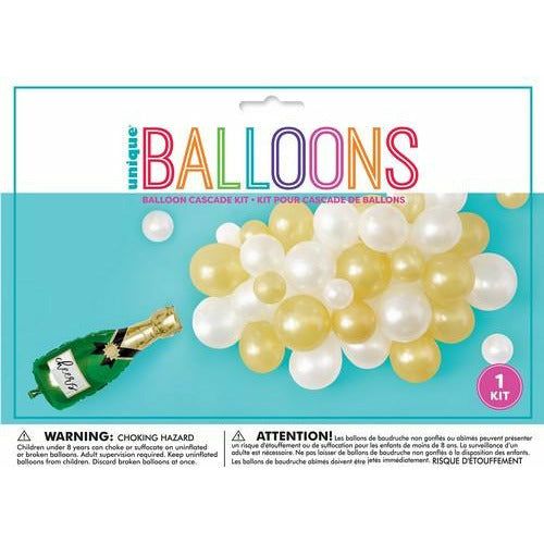 Champagne Balloon Cascade Kit - Dollars and Sense