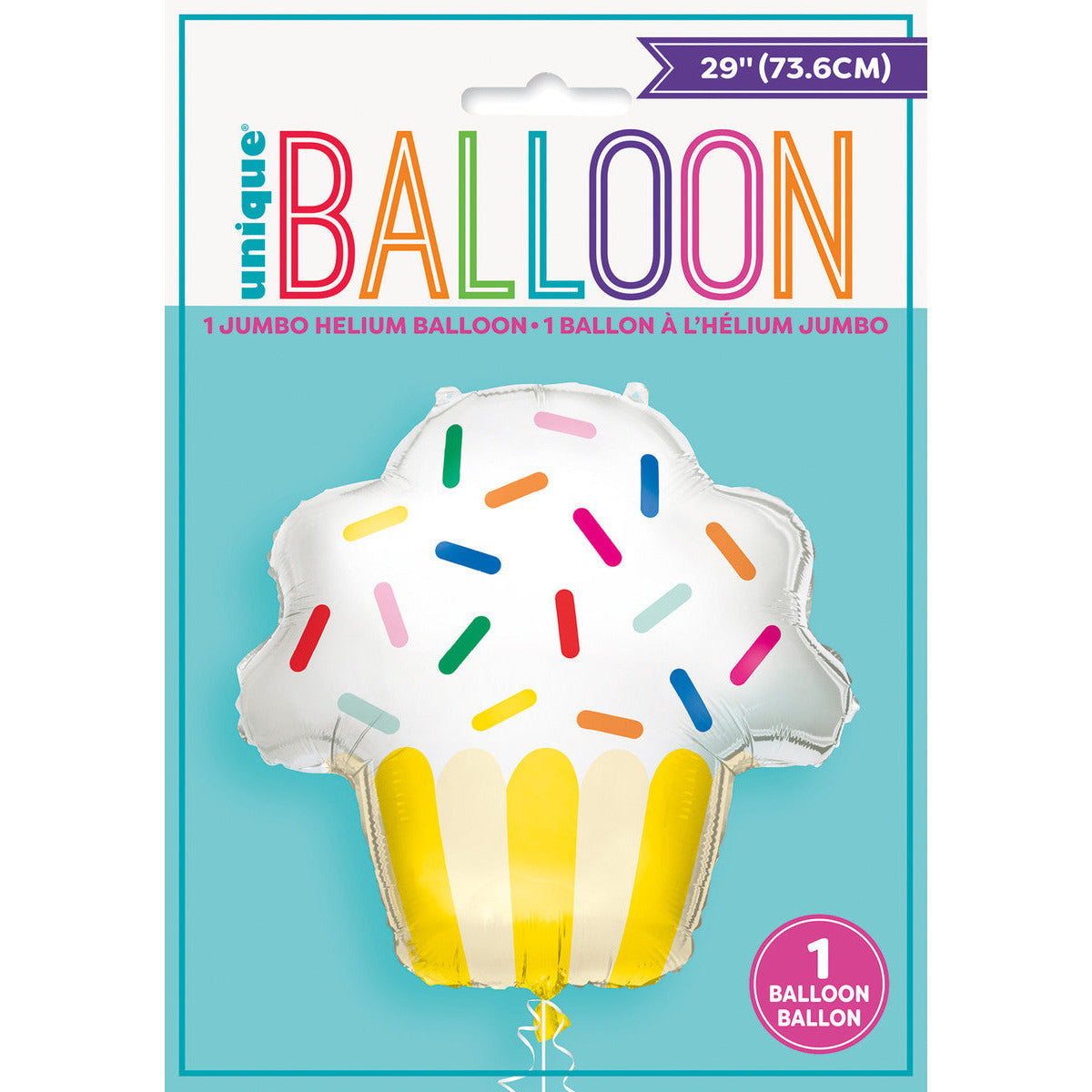 Cupcake Shape Foil Balloon Package - Dollars and Sense