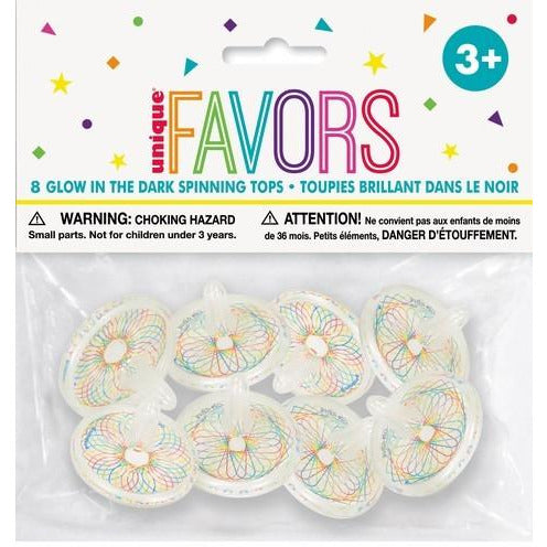 8 Spin Tops - Glow