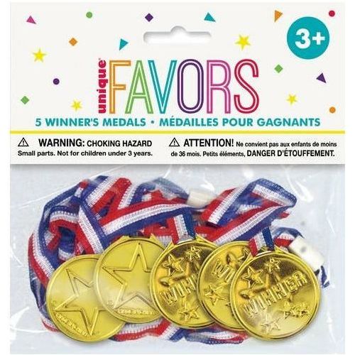 5 Winner Medals - Dollars and Sense