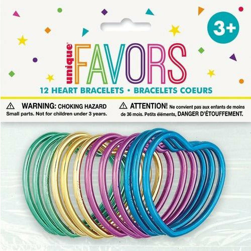 12 Shiny Heart Bracelets - Dollars and Sense
