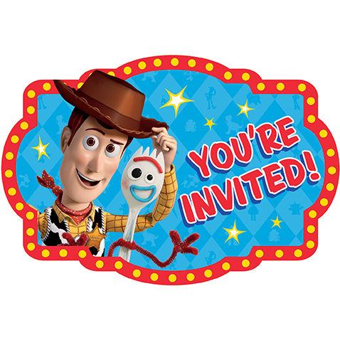 Toy Story 4 Postcard Invitations - 8 Pack Default Title