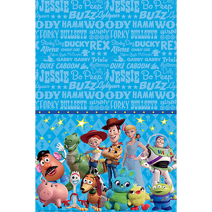 Toy Story 4 Plastic Tablecover - 1.37x2.43m Default Title