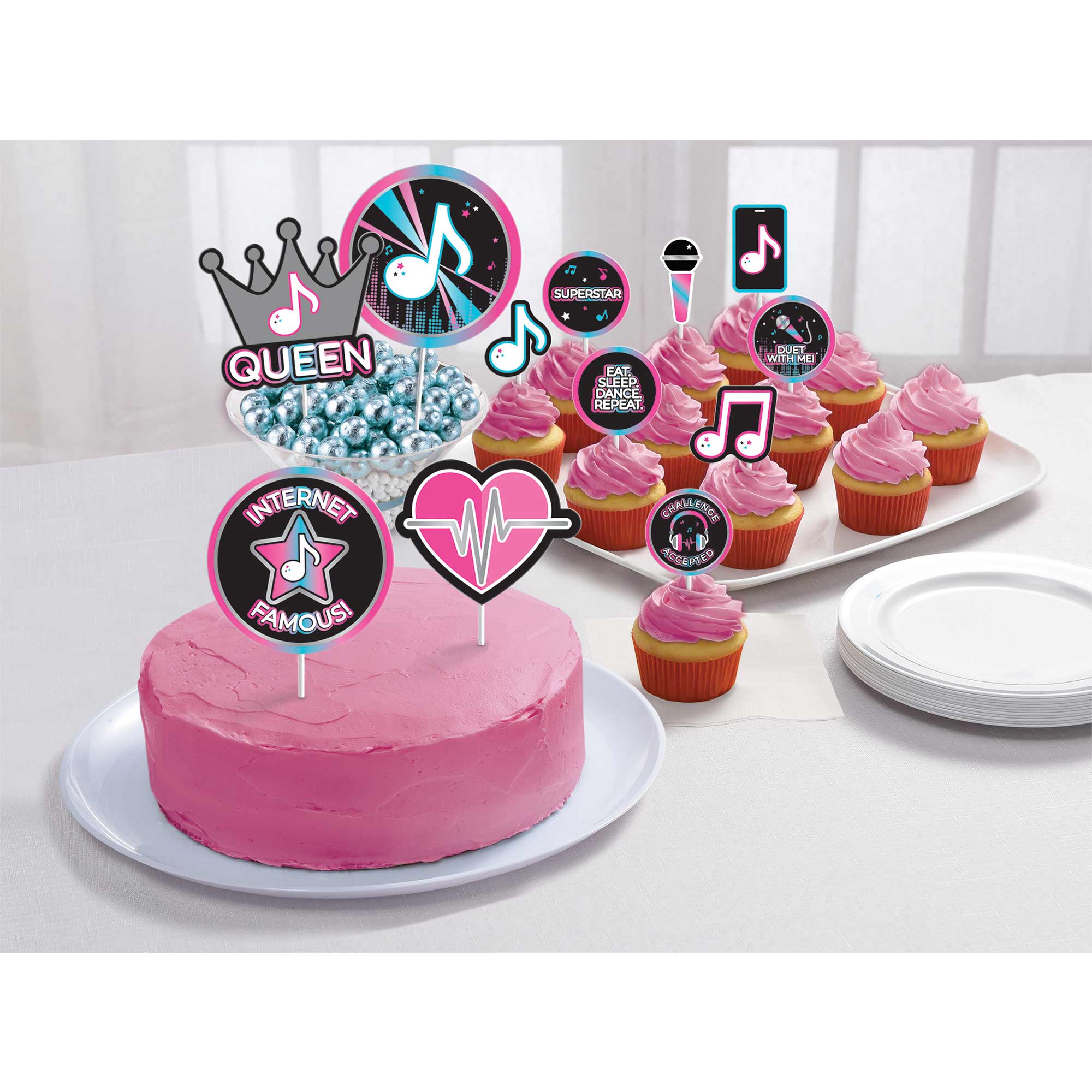 Internet Famous Birthday Cake Topper Kit - 12 Pack Default Title
