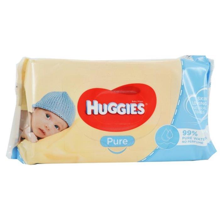 Huggies Baby Wipes Pure - 56 Pack 1 Piece - Dollars and Sense