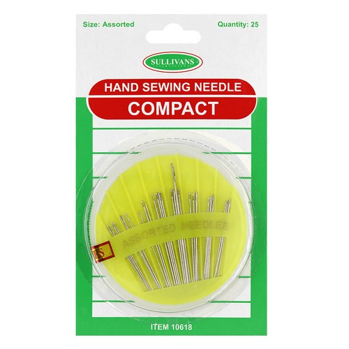 Hand Sewing Needle Compact -25 Piece Size Assorted Default Title