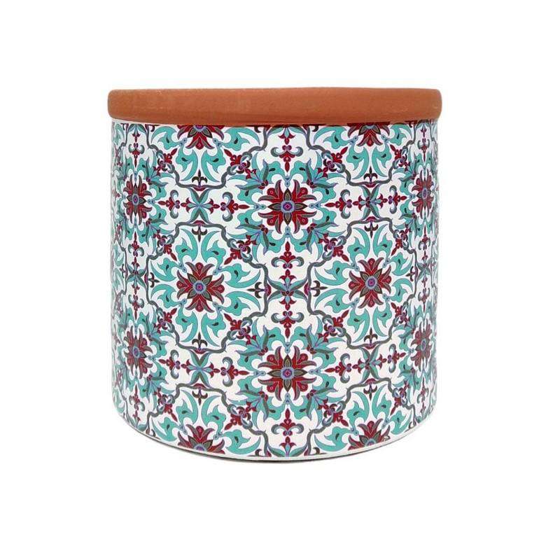 Mosaic Terracotta Flower Design Pot - Dollars and Sense