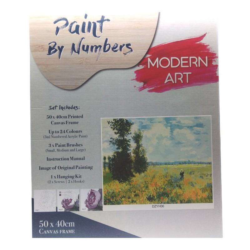 Buy Cheap art & craft online | Paint By Numbers Famous Painting Field with Frame 40x50cm|  Dollars and Sense cheap and low prices in australia