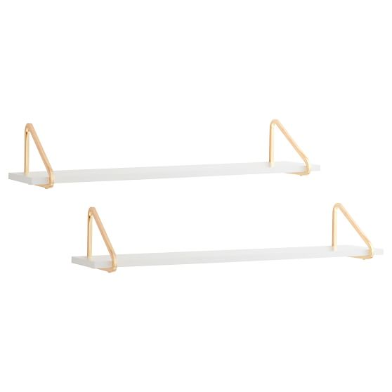 Metallic Trim Floating Shelf Default Title